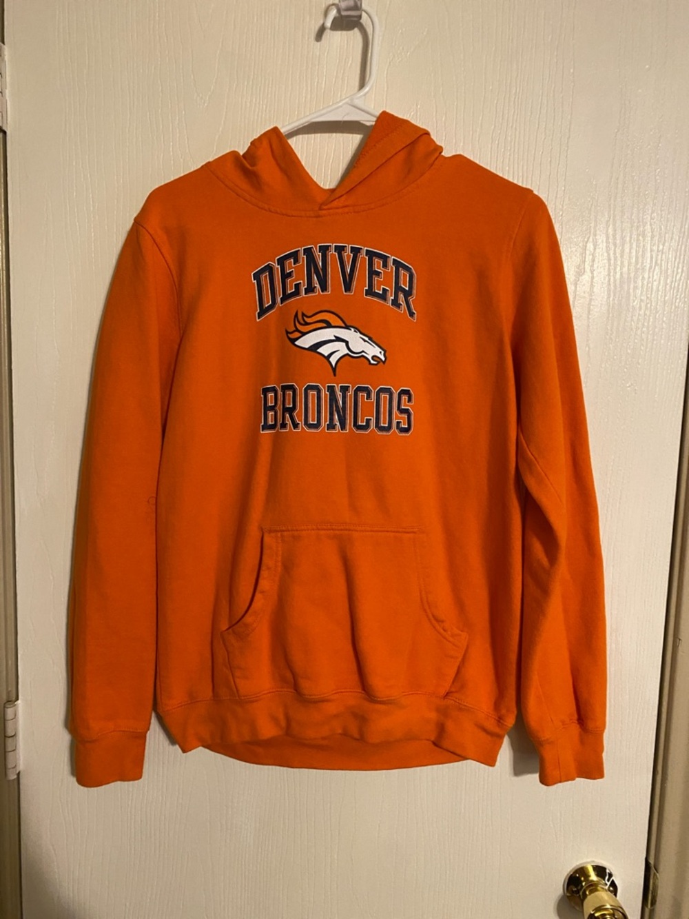 NFL Denver Broncos Orange Pullover Hoodie